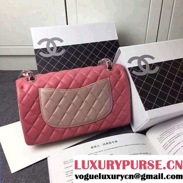 Chanel Lambskin Medium Valentine Flap Bag In Pink/Red (1A078-6030101 )