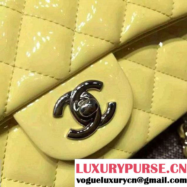 Chanel Small Classic Flap Bag In Yellow Patent Calfskin (FTH-6042215 )
