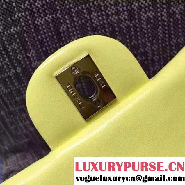 Chanel Small Classic Flap Bag In Yellow Patent Calfskin (FTH-6042215 )