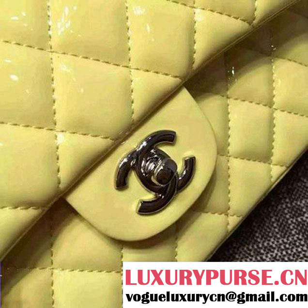 Chanel Medium Classic Flap Bag In Yellow Patent Calfskin (FTH-6042217 )