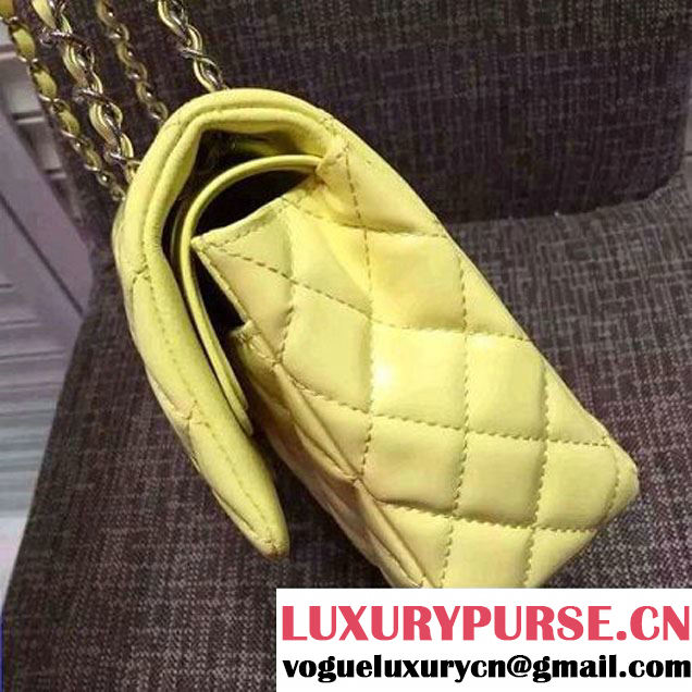 Chanel Medium Classic Flap Bag In Yellow Patent Calfskin (FTH-6042217 )