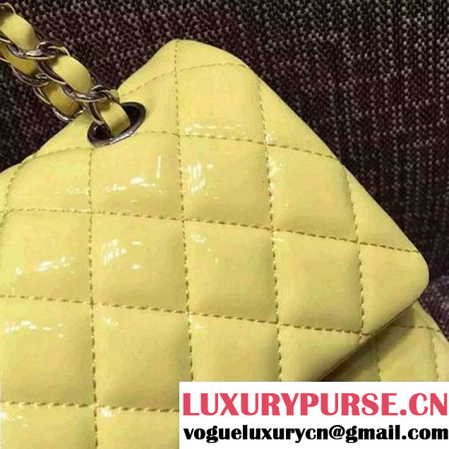 Chanel Medium Classic Flap Bag In Yellow Patent Calfskin (FTH-6042217 )