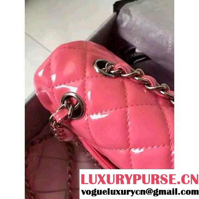 Chanel Medium Classic Flap Bag In Rosy Patent Calfskin (FTH-6042218 )