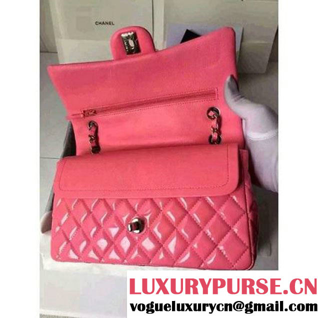 Chanel Medium Classic Flap Bag In Rosy Patent Calfskin (FTH-6042218 )