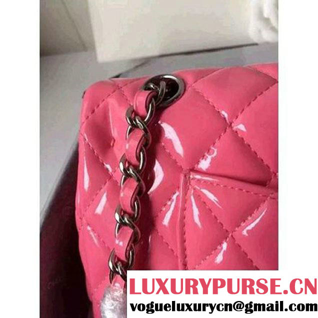 Chanel Medium Classic Flap Bag In Rosy Patent Calfskin (FTH-6042218 )