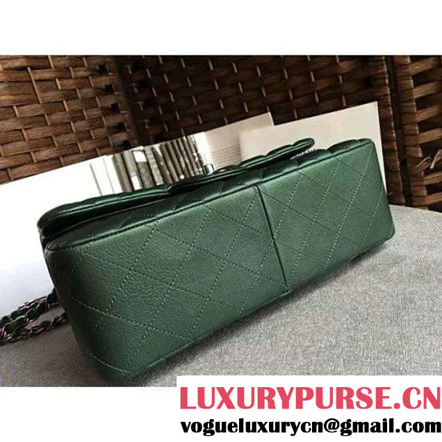 Chanel Jumbo Classic Double Flap Bag In Iridescent Calfskin Green (1A086-6051007 )