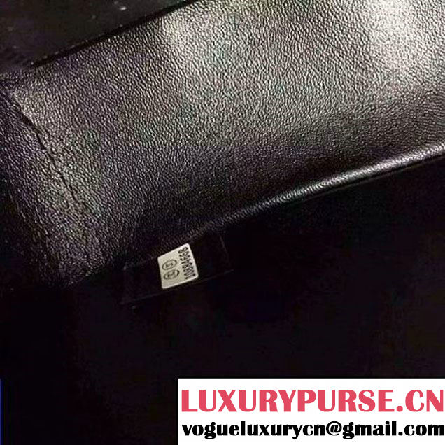 Chanel Mini Grained Calfskin Chevron Classic Flap Bag A01112 Black 2016 (2A058-6052304 )