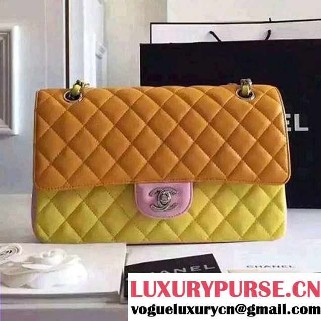 Chanel Medium Lambskin Muticolor Classic Flap Bag (FTH-6052501 )