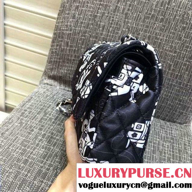Chanel Airline Printed Classic Flap Medium Bag Black 2016 (KN-6062403 )