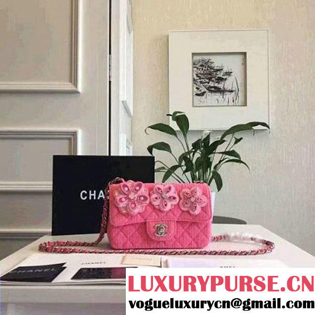 Chanel Tweed Flower Small Classic Flap Bag 2016 (KN-6070601 )
