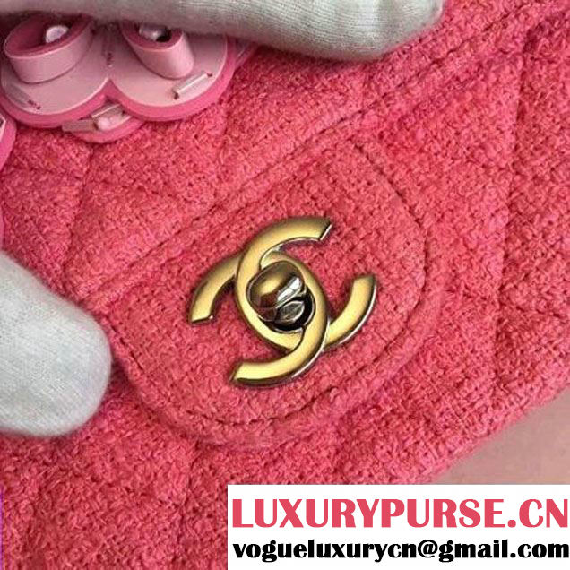 Chanel Tweed Flower Small Classic Flap Bag 2016 (KN-6070601 )