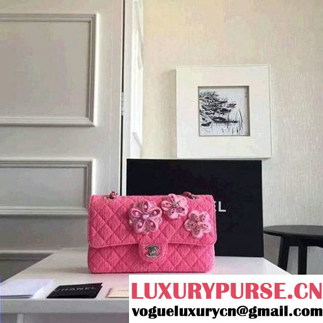 Chanel Tweed Flower Medium Classic Flap Bag 2016 (KN-6070602 )
