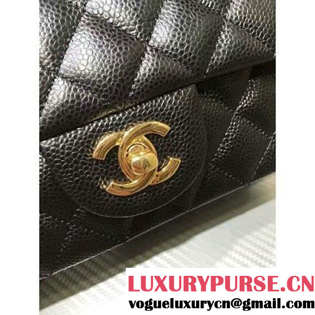 Chanel 1116 Mini Rectangular Caviar Calfskin Classic Flap Bag Black (MC-6082901 )