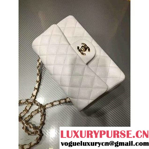 Chanel 1116 Mini Rectangular Caviar Calfskin Classic Flap Bag White (MC-6082903 )