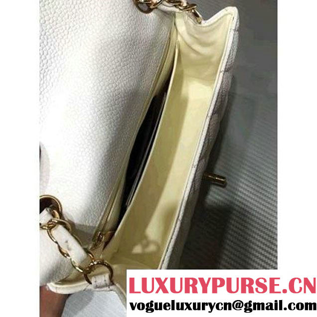 Chanel 1116 Mini Rectangular Caviar Calfskin Classic Flap Bag White (MC-6082903 )