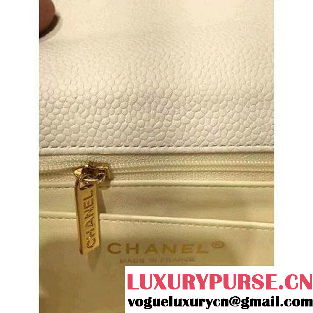 Chanel 1116 Mini Rectangular Caviar Calfskin Classic Flap Bag White (MC-6082903 )