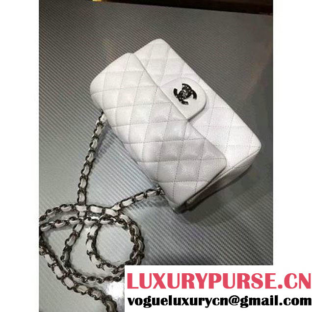Chanel 1116 Mini Rectangular Caviar Calfskin Classic Flap Bag White (MC-6082903 )
