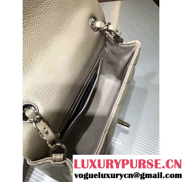 Chanel 1116 Mini Rectangular Caviar Calfskin Classic Flap Bag Gray (MC-6082904 )