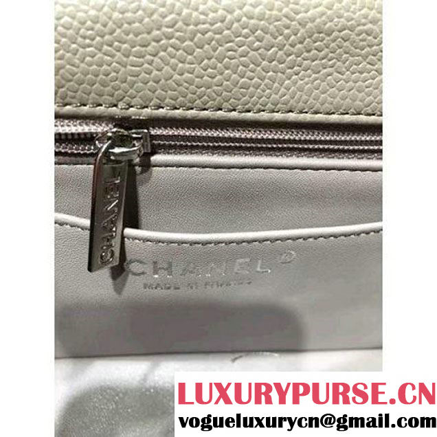 Chanel 1116 Mini Rectangular Caviar Calfskin Classic Flap Bag Gray (MC-6082904 )