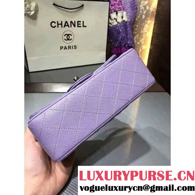 Chanel 1116 Mini Rectangular Caviar Calfskin Classic Flap Bag Lavender (MC-6082905 )