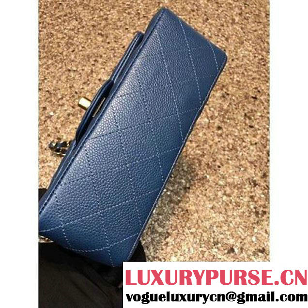 Chanel 1116 Mini Rectangular Caviar Calfskin Classic Flap Bag Blue (MC-6082907 )
