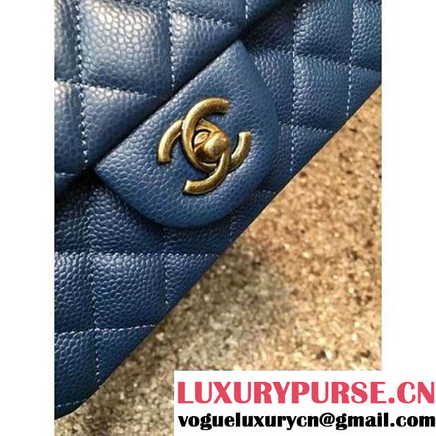 Chanel 1116 Mini Rectangular Caviar Calfskin Classic Flap Bag Blue (MC-6082907 )
