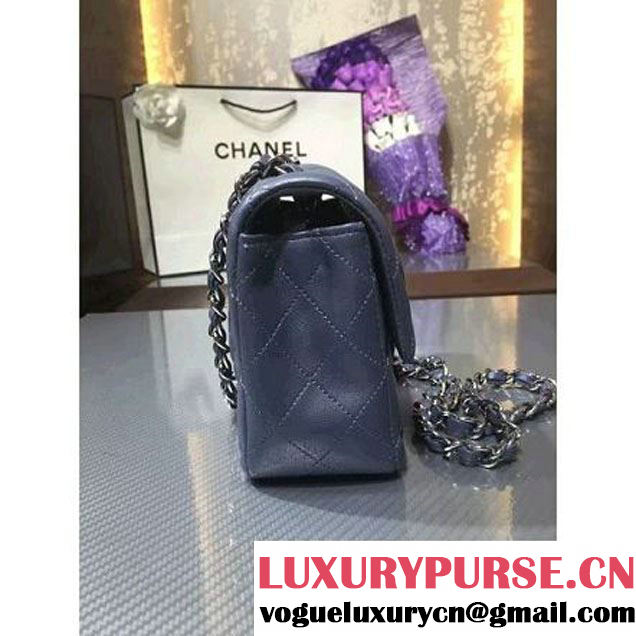 Chanel 1116 Mini Rectangular Lambskin Classic Flap Bag Gray (Silver Hardware) (MC-6082914 )