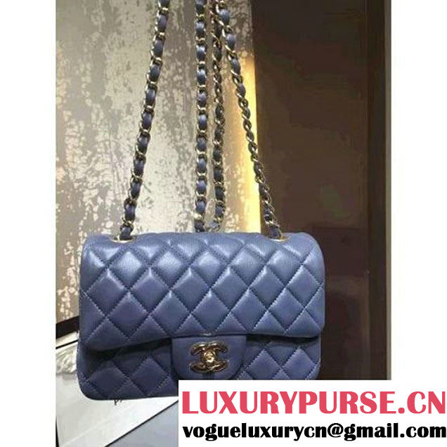 Chanel 1116 Mini Rectangular Lambskin Classic Flap Bag Gray (Gold Hardware) (MC-6082915 )