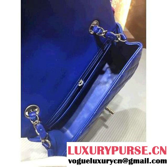 Chanel 1116 Mini Rectangular Lambskin Classic Flap Bag Royal Blue (Silver Hardware) (MC-6082916 )