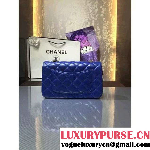 Chanel 1116 Mini Rectangular Lambskin Classic Flap Bag Royal Blue (gold Hardware) (MC-6082917 )