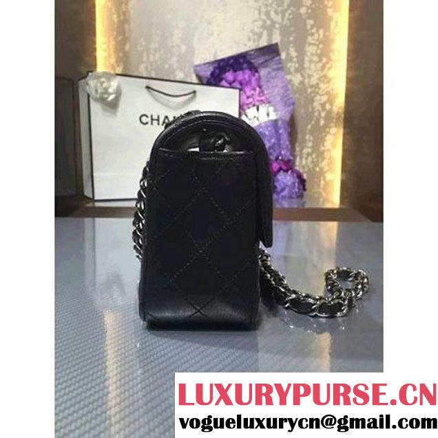 Chanel 1116 Mini Rectangular Lambskin Classic Flap Bag Black (MC-6082918 )
