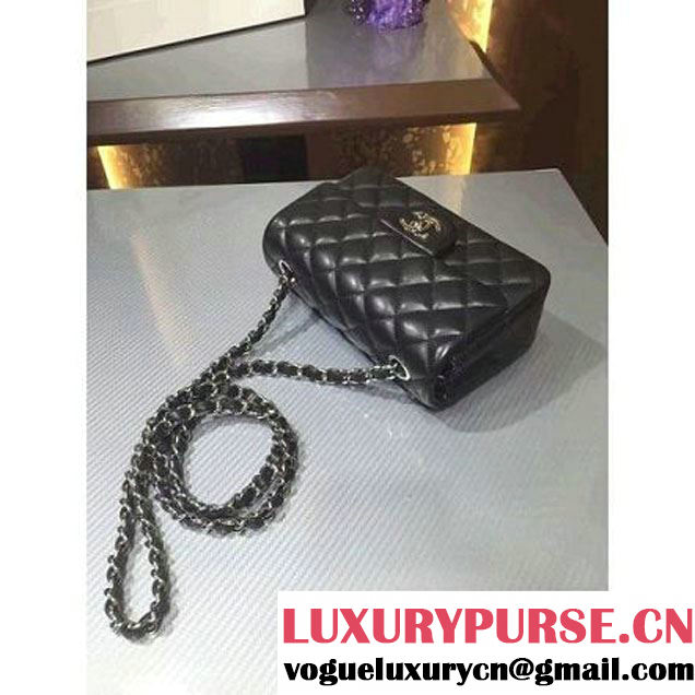 Chanel 1116 Mini Rectangular Lambskin Classic Flap Bag Black (MC-6082918 )