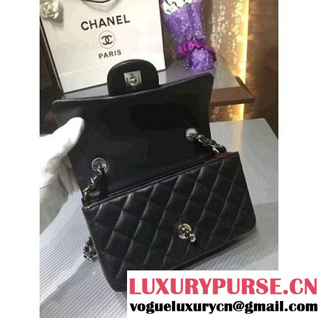 Chanel 1116 Mini Rectangular Lambskin Classic Flap Bag Black (MC-6082918 )
