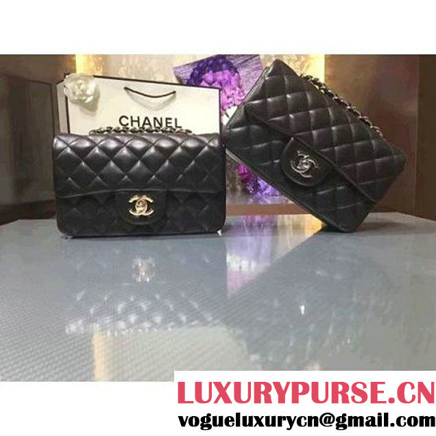 Chanel 1116 Mini Rectangular Lambskin Classic Flap Bag Black (MC-6082918 )