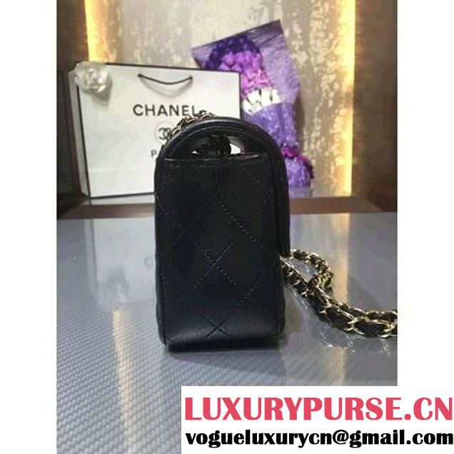 Chanel 1116 Mini Rectangular Lambskin Classic Flap Bag Black (MC-6082918 )