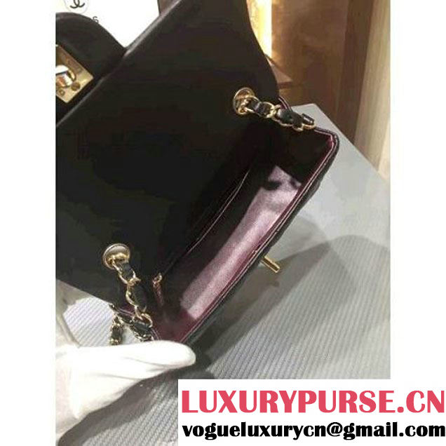 Chanel 1116 Mini Rectangular Lambskin Classic Flap Bag Black (MC-6082918 )