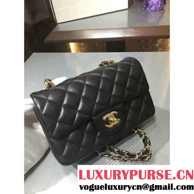 Chanel 1116 Mini Rectangular Lambskin Classic Flap Bag Black (MC-6082918 )