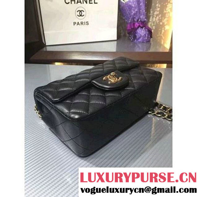 Chanel 1116 Mini Rectangular Lambskin Classic Flap Bag Black (MC-6082918 )
