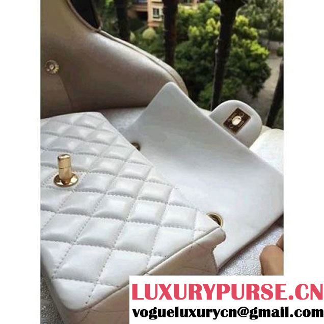 Chanel 1116 Mini Rectangular Lambskin Classic Flap Bag White (Gold Hardware) (MC-6082922 )
