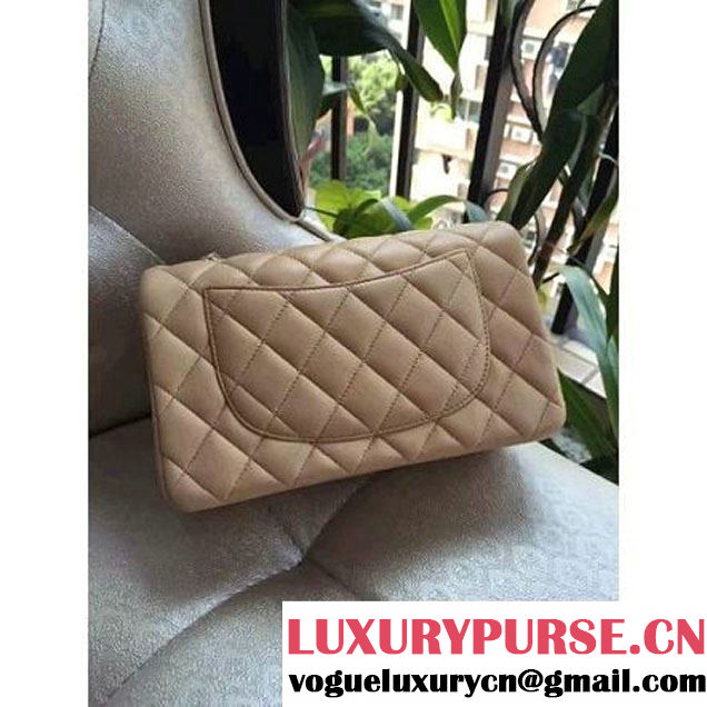 Chanel 1116 Mini Rectangular Lambskin Classic Flap Bag Apricot (Gold Hardware) (MC-6082924 )