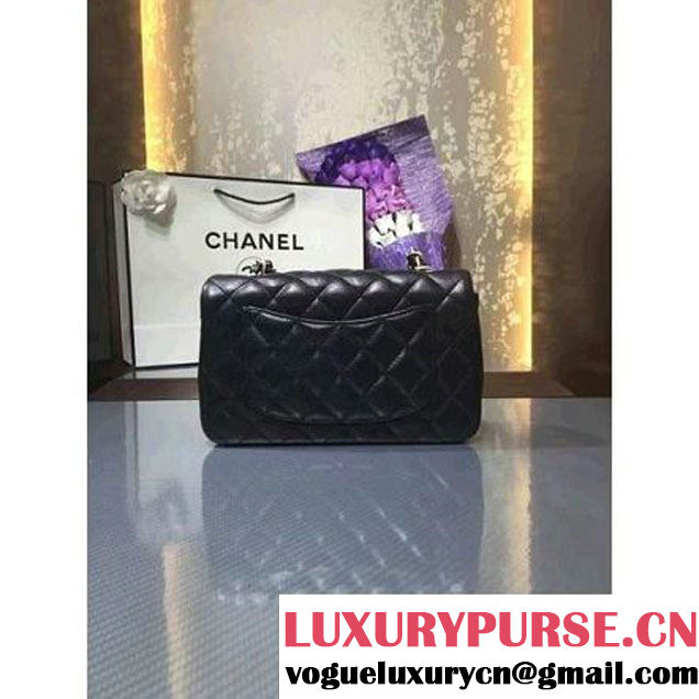 Chanel 1116 Mini Rectangular Lambskin Classic Flap Bag & Pearl Hardware Black (MC-6082929 )