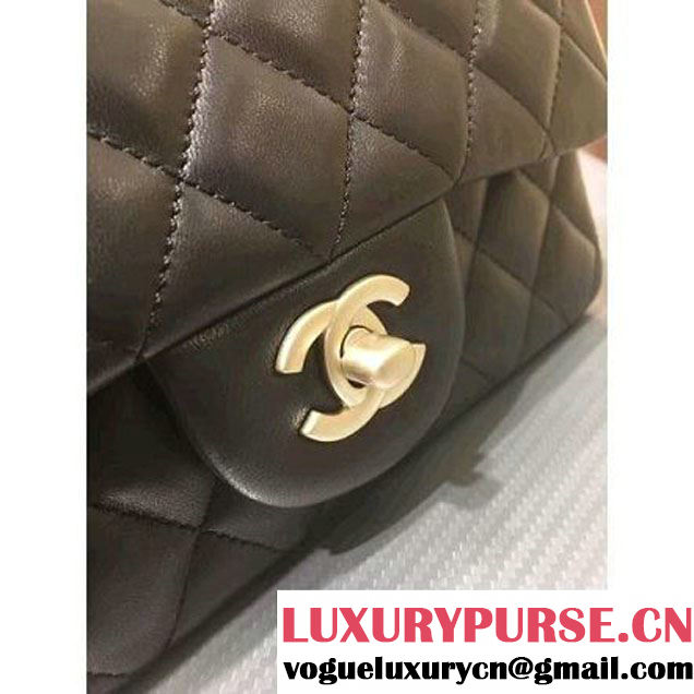 Chanel 1116 Mini Rectangular Lambskin Classic Flap Bag & Pearl Hardware Black (MC-6082929 )