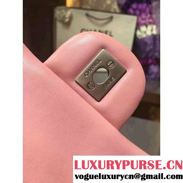 Chanel 1116 Mini Rectangular Lambskin Classic Flap Bag & Pearl Hardware Pink (MC-6082930 )