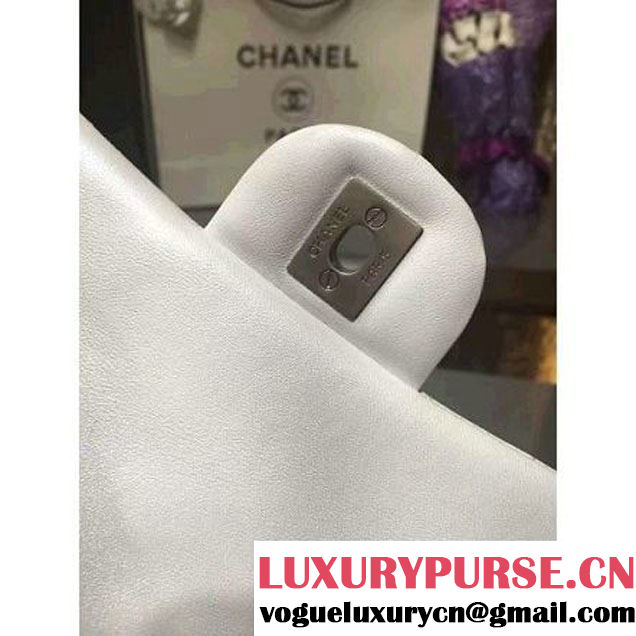 Chanel 1116 Mini Rectangular Lambskin Classic Flap Bag & Pearl Hardware White (MC-6082931 )