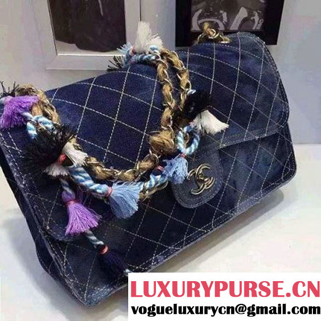 Chanel Denim Jumbo Classic Flap Bag 2016 (AV-6101401 )