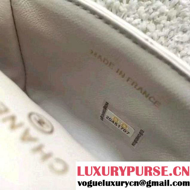 Chanel Lambskin Vintage Mini Classic Flap Bag White 2017 (SPM-6120513 )