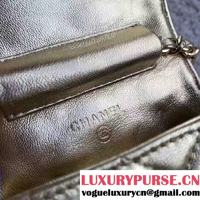 Chanel Lambskin Vintage Mini Classic Flap Bag Gold 2017 (SPM-6120514 )