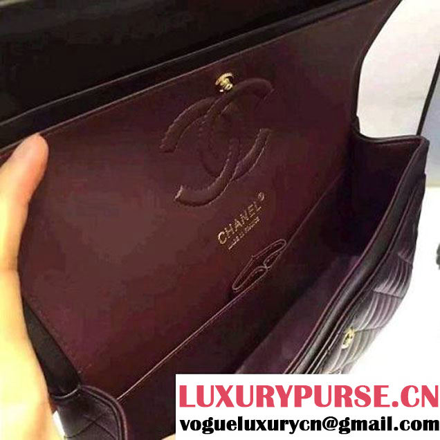 Chanel Black Lambskin Medium Classic Flap Bag A1112 (AV-7011957 )