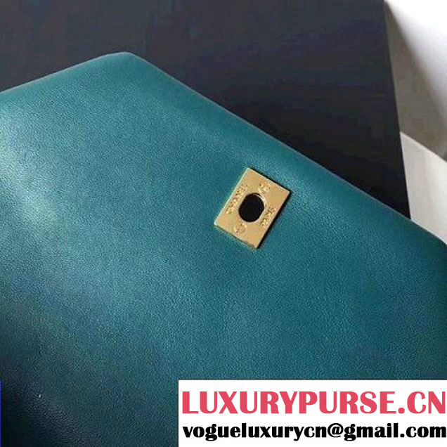 Chanel Chevron Lambskin Clutch Bag A98558 Green 2017 (2A058-7101410 )
