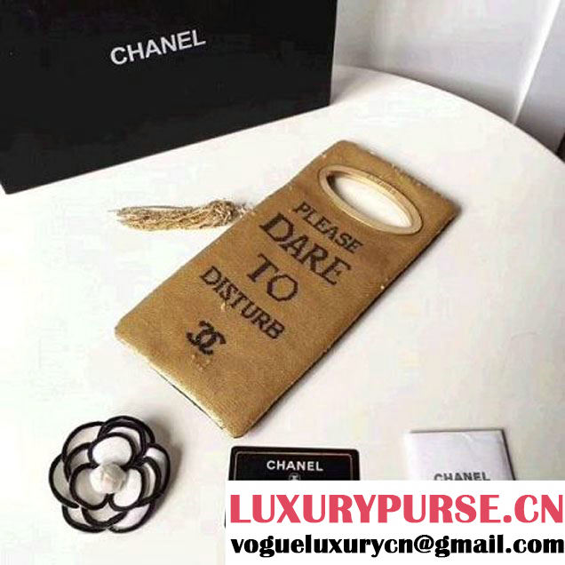 Chanel Sequins Clutch Bag A98677 Black Gold 2017 (2A058-7101405 )